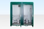 1+1 Double Mains Toilet 2.4m x 1.4m (RAL 6005)
