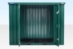 3m Side Door Flat Pack Store - Powder Coated Green