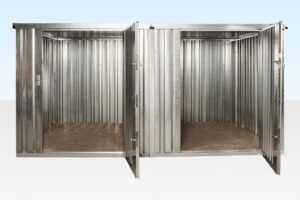 3m x 4.2m Side Linked Flat Pack Container Bundle (Galv)
