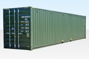 40ft High Cube Container - Green One Trip (9ft 6" high)