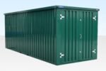 6m Flat Pack Storage Container - Powder Coated RAL6005
