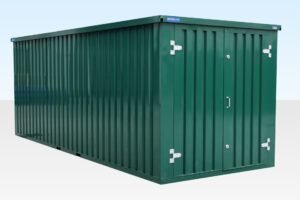 6m Flat Pack Storage Container - Powder Coated RAL6005
