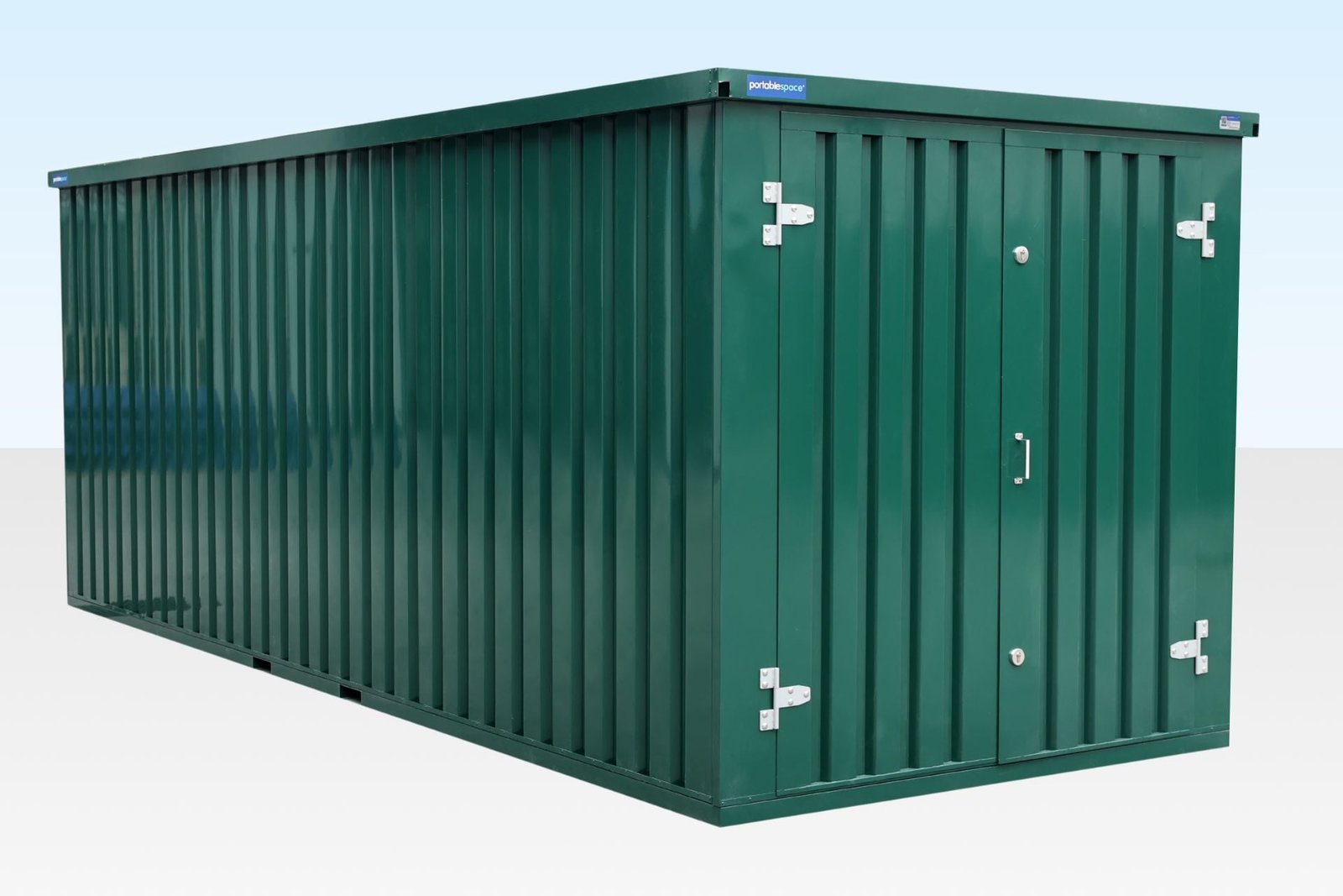 6m Flat Pack Storage Container - Powder Coated RAL6005