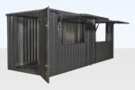 6m x 2m End Linked Flat Packed Kiosk Bundle (RAL7015)