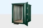 Flat Pack Metal Garden Store - Green